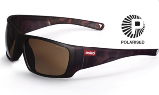 SAHARA Safety Glasses, Matt Tortoiseshell Frame, Polarised Bronze Lens - Esko