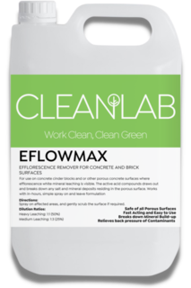 Efflorescence remover for concrete and brick surfaces Eflowmax 5Litres - Cleanlab