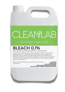 0.1& Hypo Non-Hazardous Surface Sanitiser 5L - Cleanlab