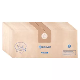 PacVac 15L Glide Paper Bag 10 Pack