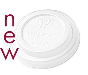 Hot Cup Lid 62mm CPLA (Fits 4oz Cup), Carton 2000 - Vegware