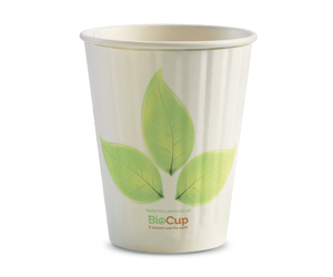 12oz Coffee Cup Leaf (90mm) Double Wall - BioPak