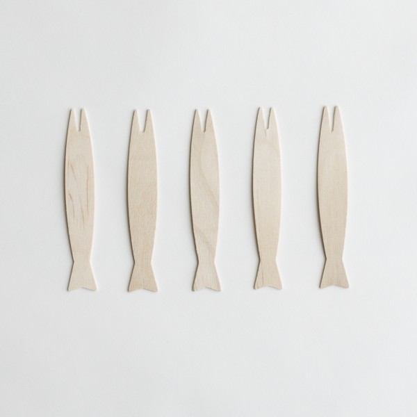 Wooden Fish Shaped Fork 9cm - Epicure