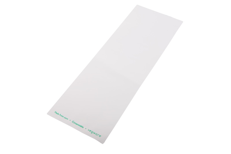Clear/white PLA bag 120x350mm - Vegware