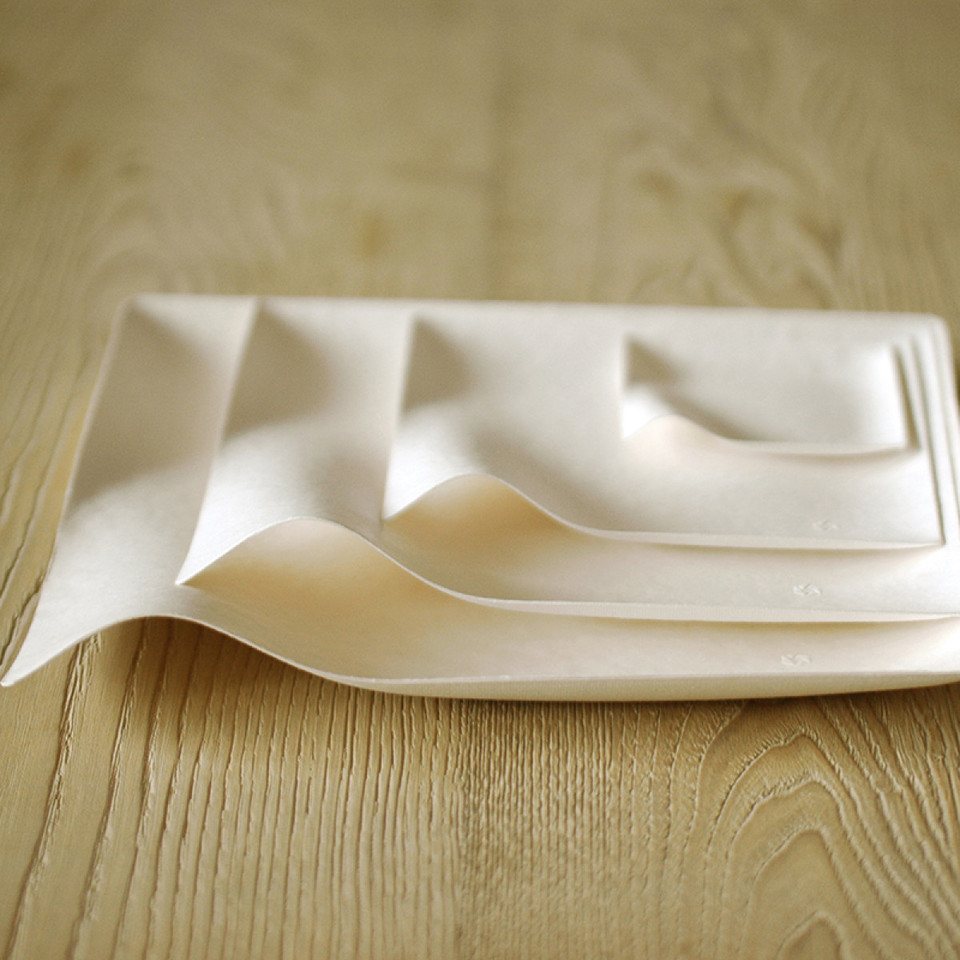 Wasara Kaku Large Plate 20.5cm sw - Epicure