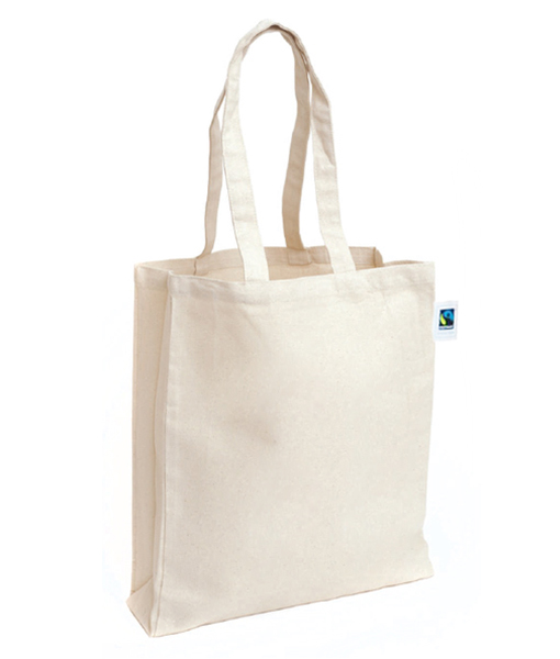 Fairtrade Organic Calico Cotton Tote Bag - Ecobags