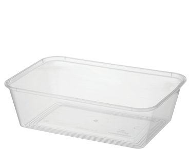 MicroReady' Rectangular Takeaway Containers 650 ml, Clear - Castaway