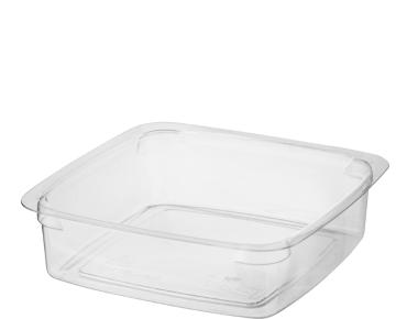 Reveal' Square Containers 125 ml Small, Clear - Castaway