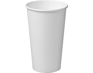 16oz White Single Wall Paper Hot Cup