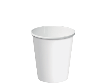 8oz White Single Wall Paper Hot Cup w/Classic Lid - Castaway