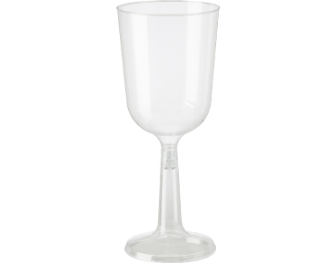 197ml Elegance' Wine Goblet, Two piece construction, Clear - Castaway