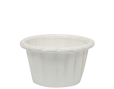 15ml Pleated paper pill cup, White - Castaway