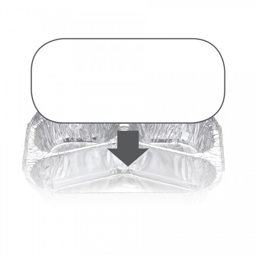 Ovenable Foil Container Board Lid 7620/7920LB - Confoil