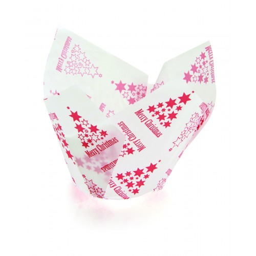 Texas Muffin Wrap - Christmas (500 ctn) - Confoil