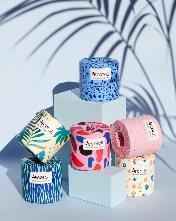 EcoRoll Premium Bamboo Toilet Paper FSC' 100% - 370 sheets 3 ply - Ecoware