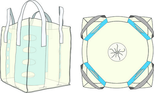 Bulk Bags with Baffles 105x105x60cm