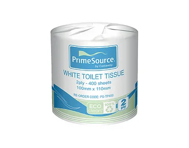 Toilet Rolls 2ply 400sh Recycled - Primesource