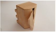 Dispenser timber for Serviette 1-ply 27 x 21cm folded in 1/4 - Free with 18 sleeve purchase - Vegware