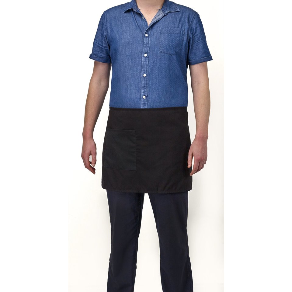 FILTA HALF LENGTH WAIST APRON WITH POCKET BLACK - Filta