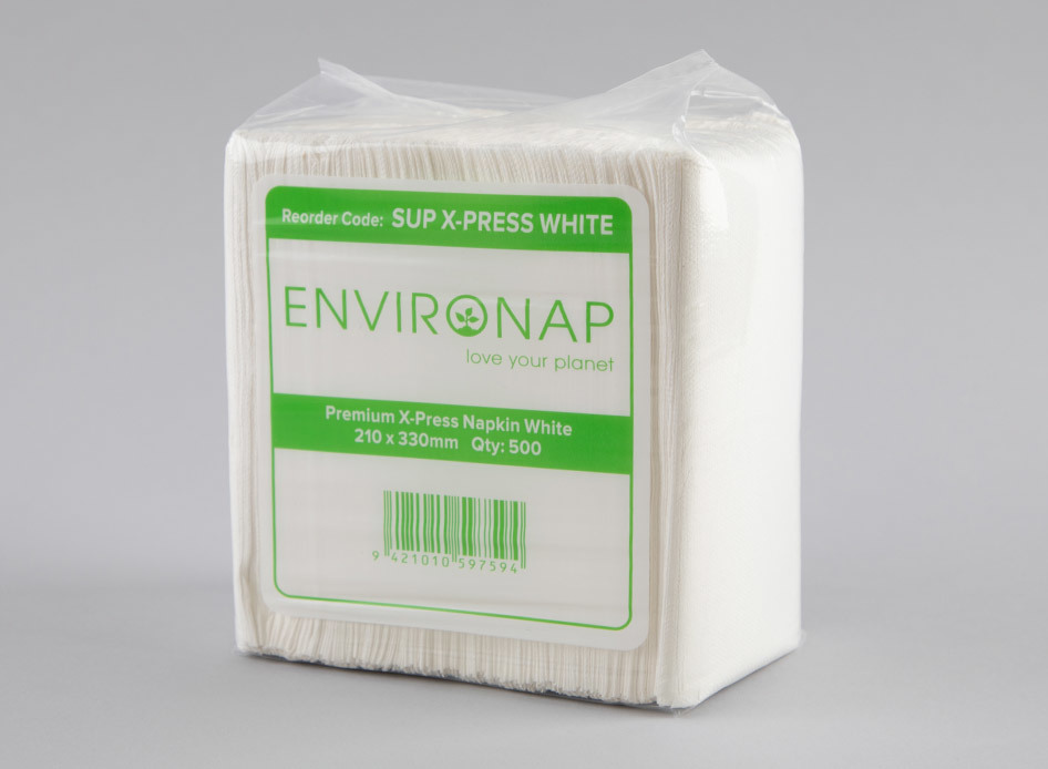 Environap White Interleaved Napkin - Coastal