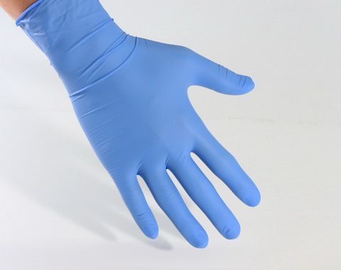 Nitrile Blue Heavy Duty Gloves SMALL - Pacific Disposables