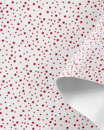 Stars Tissue Paper Red - Bee Dee