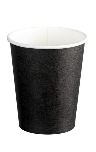 Double Wall Universal PE Paper Hot Cups - Black, 8oz, 280ml  - Matthews