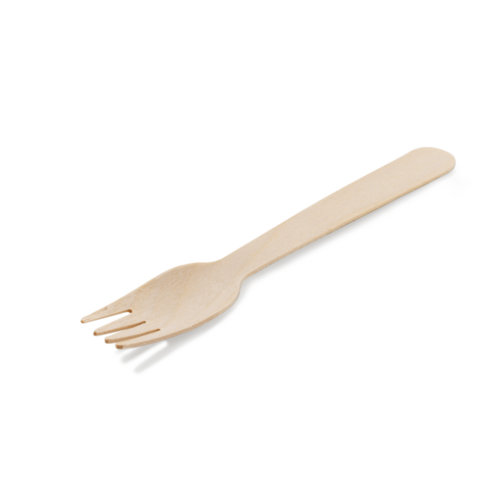 165mm Wooden Fork Natural 158 x 27 x 2 - Detpak