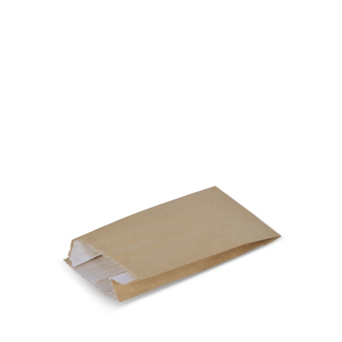 #2 Greaseproof Satchel Bag (2 Ply) Brown 195 x 95 x 45 - Detpak