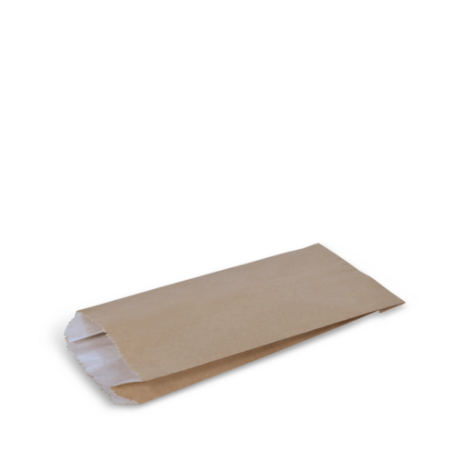 #3 Greaseproof Satchel Bag(2 Ply) Brown 248 x 115 x 48 - Detpak