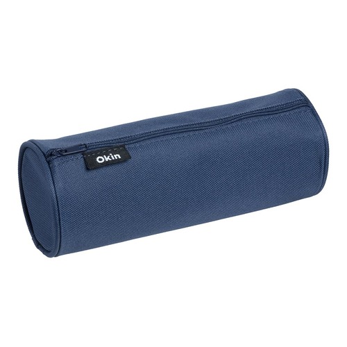 Okin Pencil Case Tube Navy Blue 21x8cm