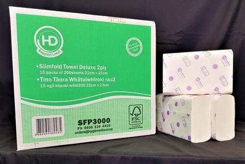 Slimfold Paper Towels Premium 2ply PALLET 30 cartons - Hygiene Direct
