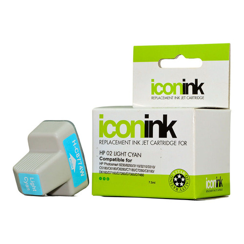 Icon Remanufactured HP 02 Light Cyan Ink Cartridge (C8774WA)
