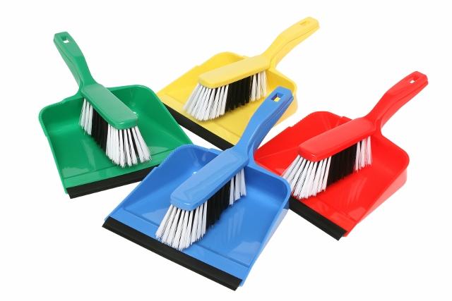 Edco Dust Pan & Brush Set - RED - Edco