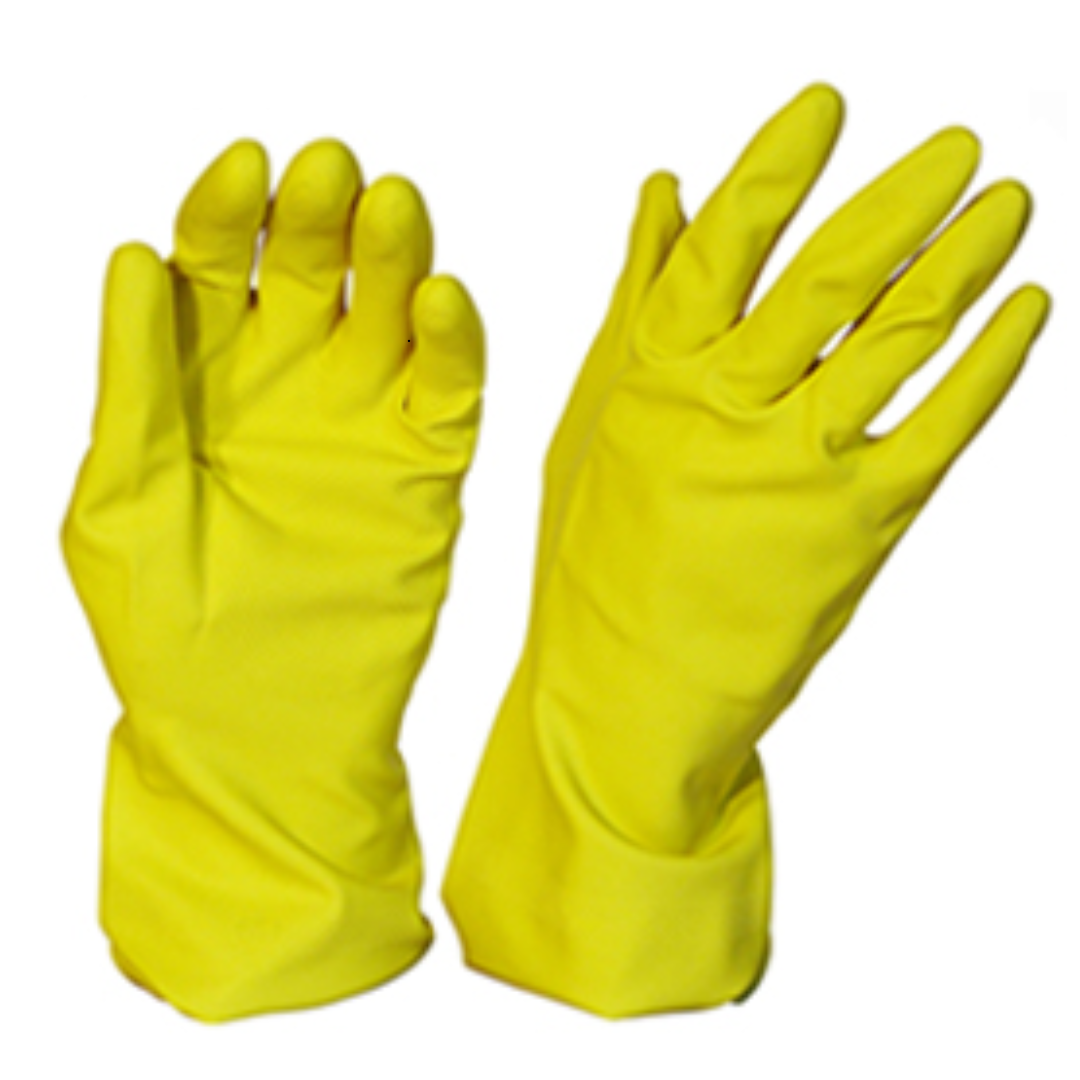 Rubber Gloves Silverline Yellow XX-LARGE - Pomona