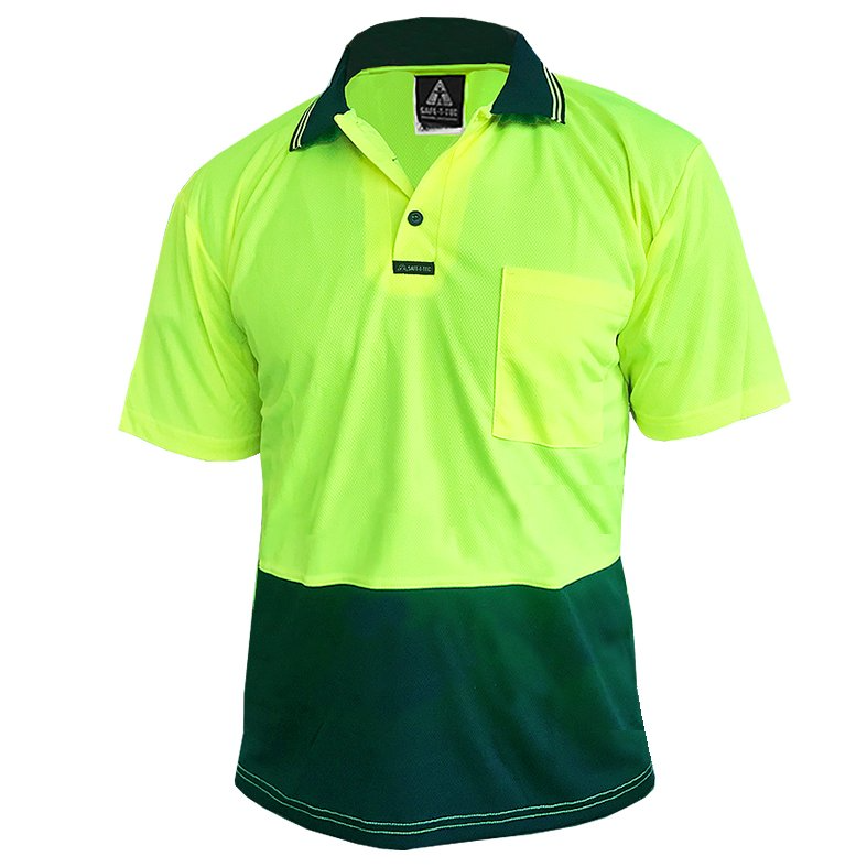 Hi Vis-Polo Shirt, Ss, Yellow/Green-Size 6Xl