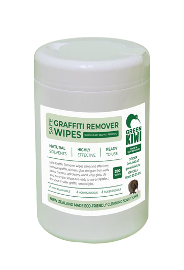 Safe Graffiti Remover Wipes Tub 200s Carton 4 - Green Kiwi