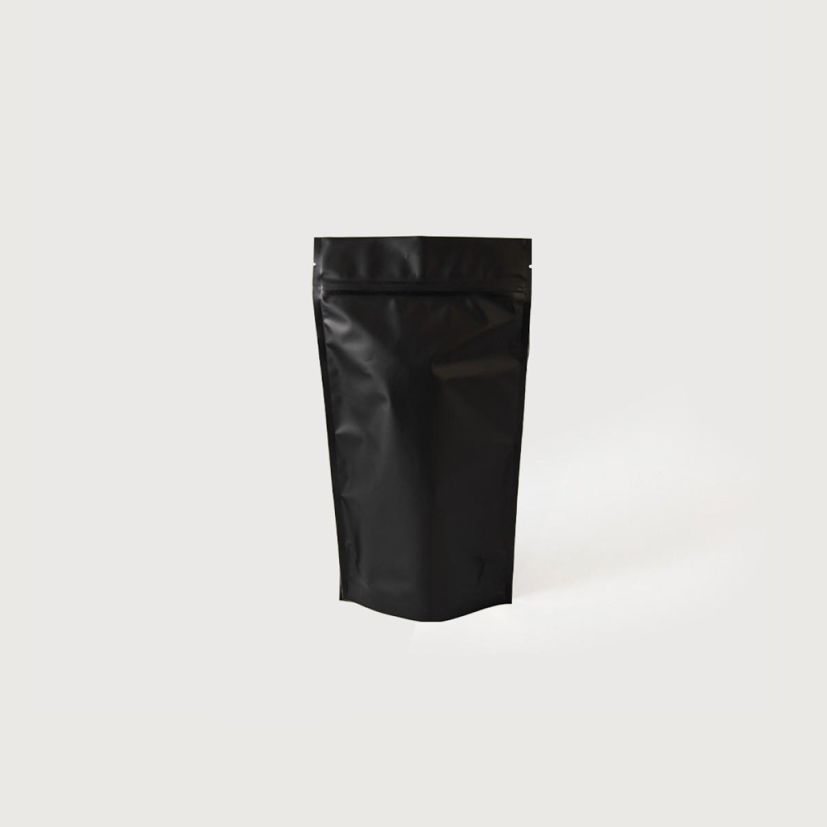 Food Pouch Matt Black 500g 140mm x 220mm 116um - IKON