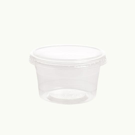 Flat Lid No Hole PLA 200ml Cold Cup - Ecoware