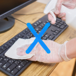 You can't compost paper towels with cleaning products on them