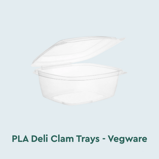 PLA Deli Clam Trays Vegware