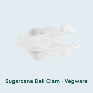 Sugarcane Deli Clam Vegware