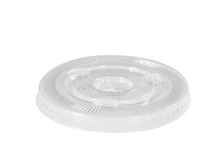Flat Lid Clear Cup PLA - 98mm DIA Carton 1000   - Green Choice
