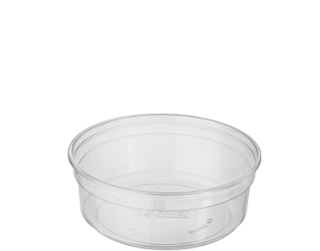 Round Deli Containers 8 oz, Clear - Castaway