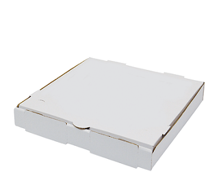 Medium Pizza Boxes, 11" (printed 'Great Pizza'), White - Castaway
