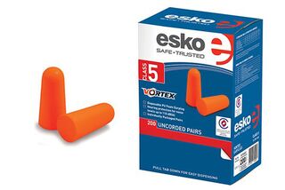 Vortex Disposable Un-corded Earplugs, Class 5 (200 pairs) Orange - Esko