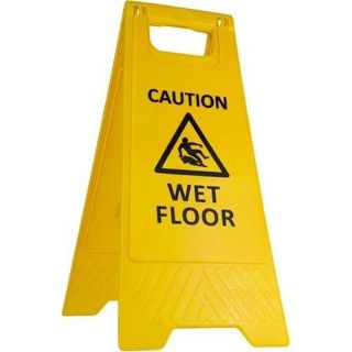 Gala Heavy Duty Safety Sign "Wet Floor" Yellow, Pack 10 - FIlta