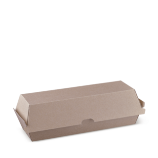 Endura Hot Dog Box Brown 210 x 70 x 77   - Detpak