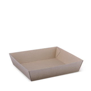 Endura Food Tray #2 Brown 178 x 178 x 45   - Detpak
