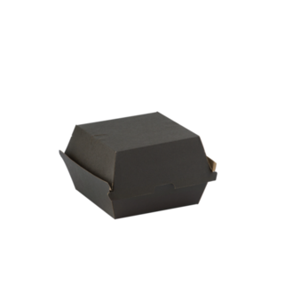 Endura Burger Box Black Black 105 x 102 x 83   - Detpak